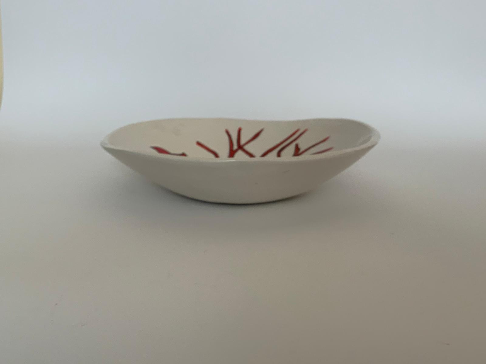 Piatto Tondo / Ciotola: Donna con Cervo